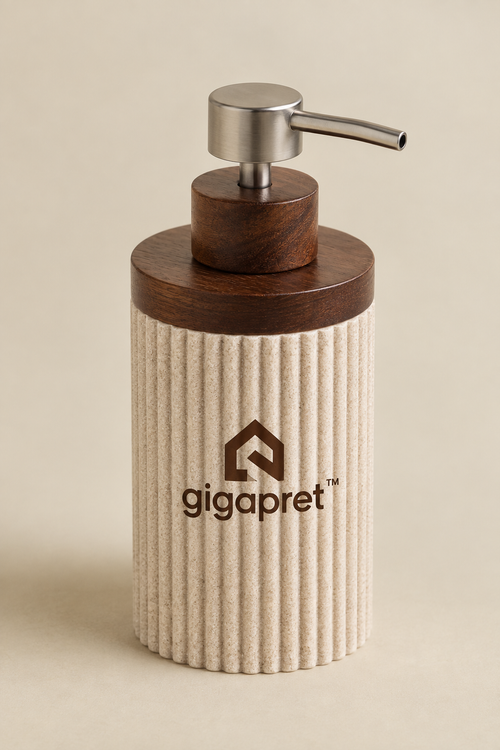 Digapret 4-Piece Ribbed Bathroom Accessory Set