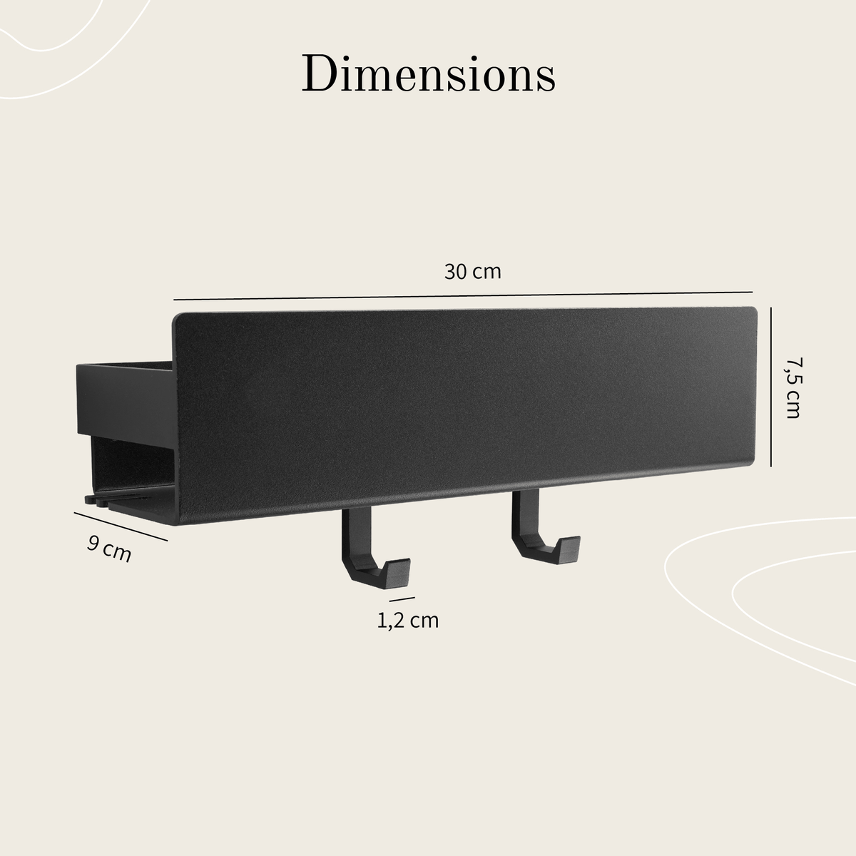 Digapret Wall-Mounted Bathroom Storage Shelf