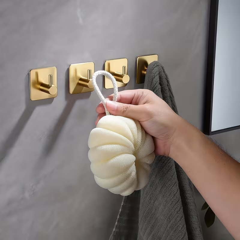 Digapret 4-Piece Wall-Mounted Bathroom Hook Set