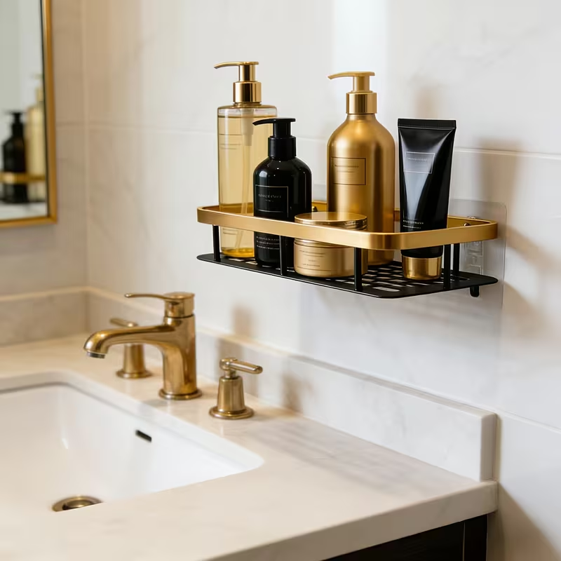 Digapret Wall-Mounted Bathroom Storage Shelf